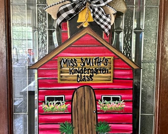 Schoolhouse  sign door hanger