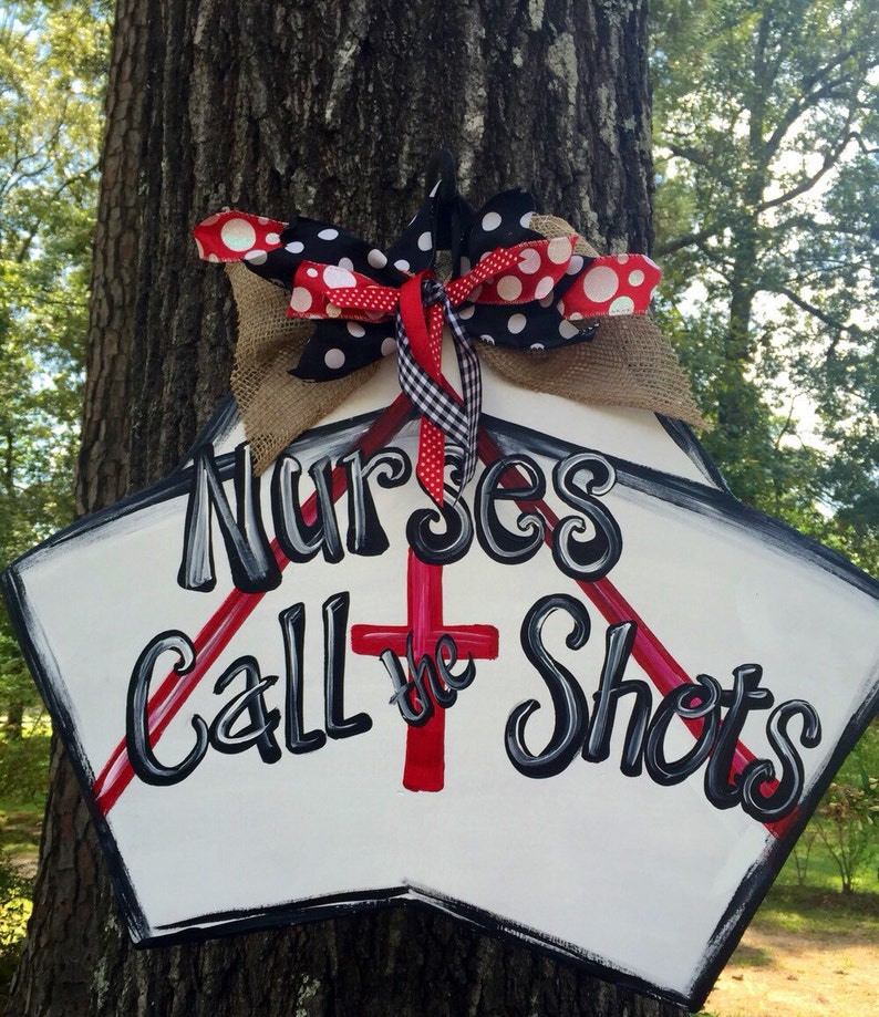 Precious Nurse Wooden Door Hanger