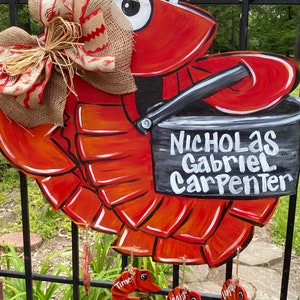 Cutsy Crawfish door hanger image 10