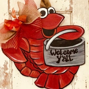 Cutsy Crawfish door hanger