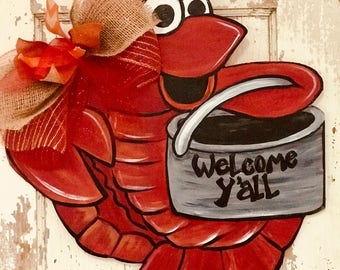 Cutsy Crawfish door hanger