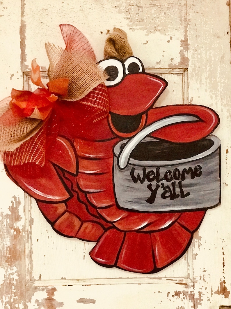 Cutsy Crawfish door hanger image 1