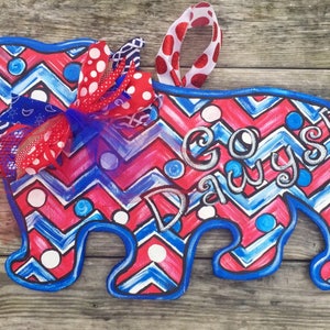 Cutsey Bulldog door hanger