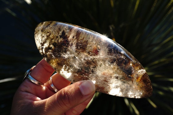 Smoky Quartz With Lodolite Rutile Inclusions Quartz Etsy