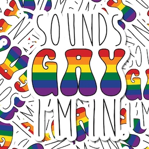 Adesivo ecologico "Suoni gay"