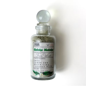 Handmade, Natural Eco Friendly Facewash Gotcha&#39; Matcha Powdered Face Wash, Organic Face Wash, Natural Beauty, Vegan Skincare