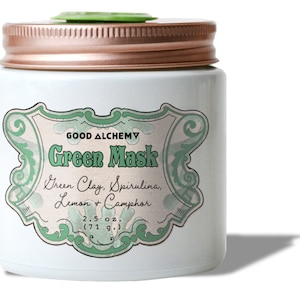 Essential Oil Handmade Oily Skin Clay Mask: Green Mask