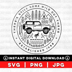 Ford Bronco SVG PNG JPG Cricut Silhouette Cut Files, Bronco Grill, Ford Bronco Grille, Ford Bronco Logo, Ford Bronco Shirt, 2021 Ford Bronco