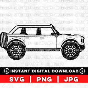 Ford Bronco SVG PNG JPG Cricut Silhouette Cut Files, Bronco Grill, Ford Bronco Grille, Ford Bronco Logo, Ford Bronco Shirt, 2021 Ford Bronco
