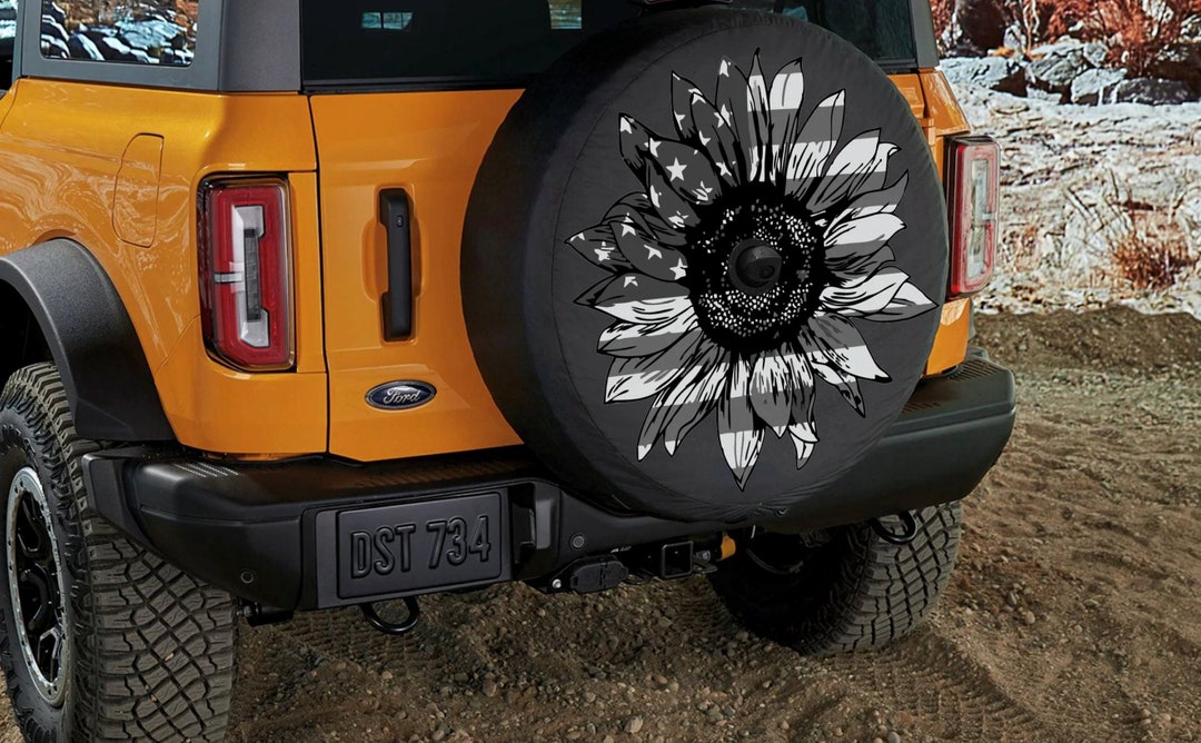 Ford Bronco Flower SPARE TIRE COVER Ford Bronco Accessories Etsy Denmark
