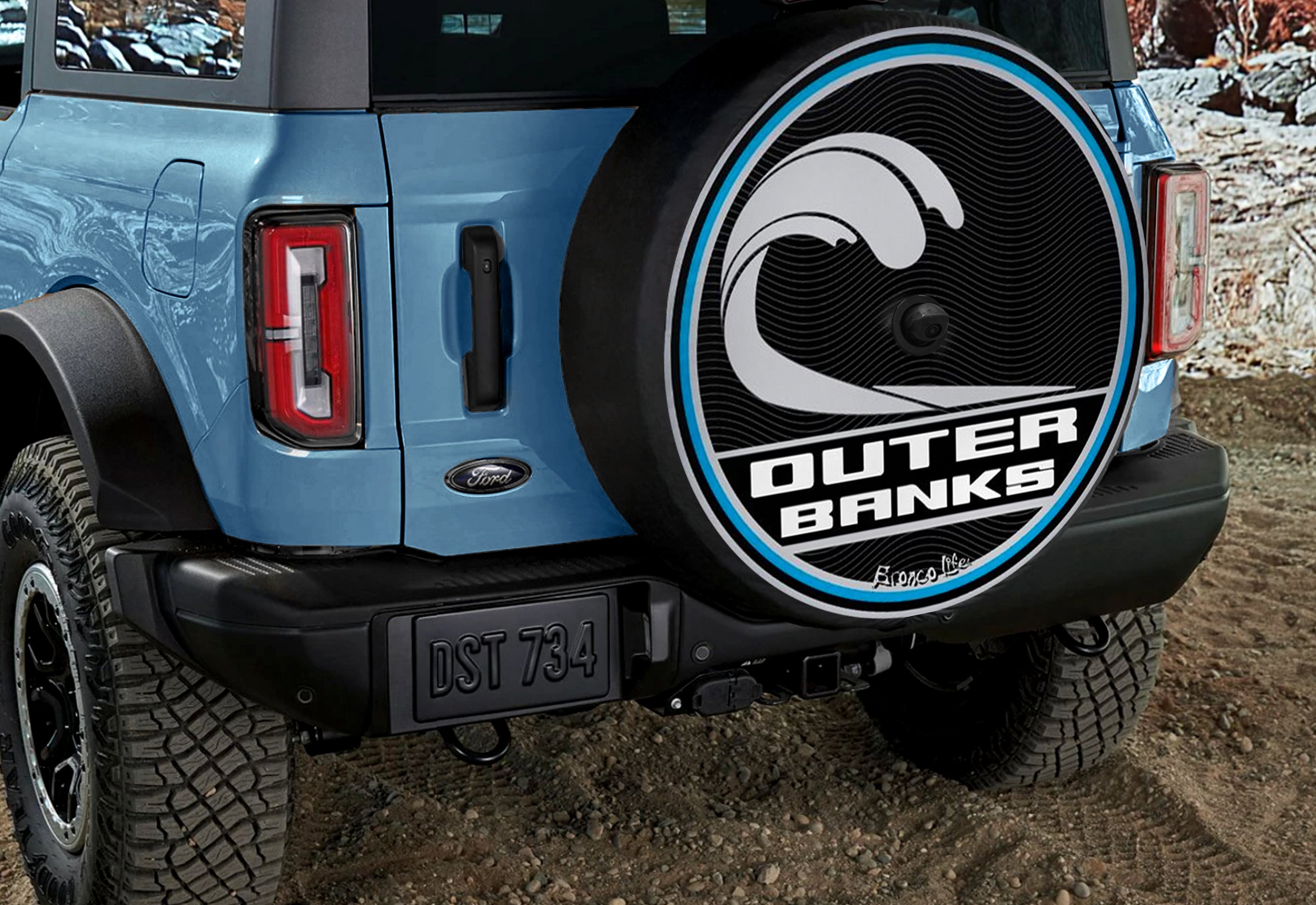 Bronco Spare Tire Cover Etsy