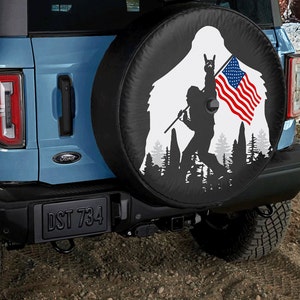 Housse pour roue de secours Sasquatch Ford Bronco avec port pour caméra de recul