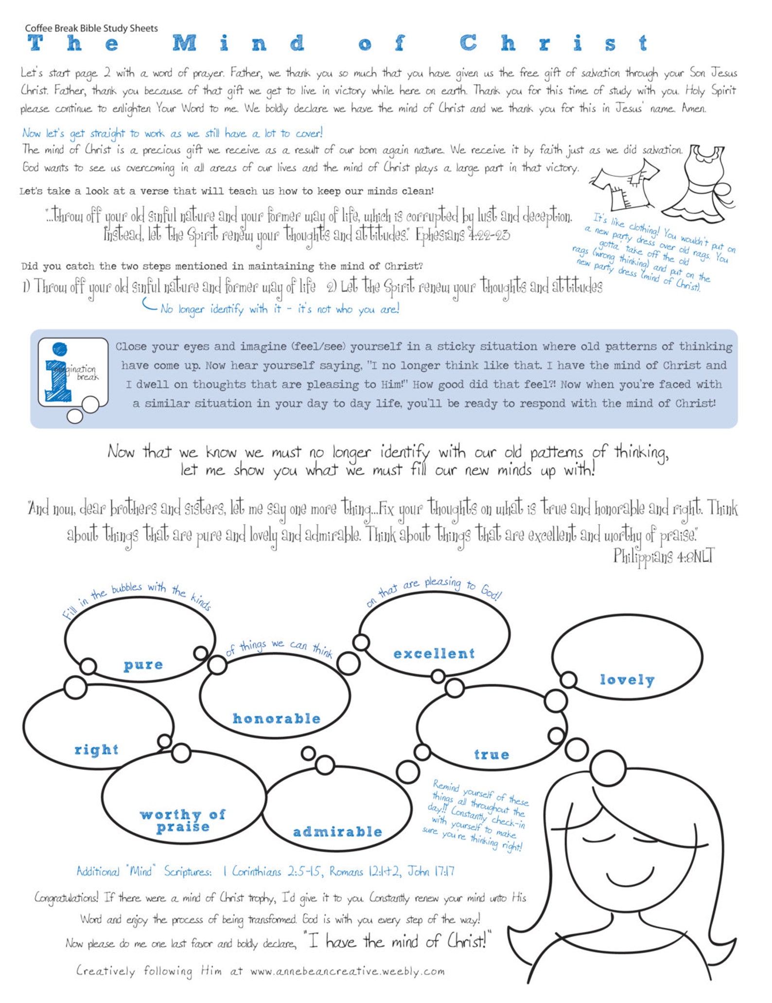 Coffee Break Bible Study Mind of Christ Etsy