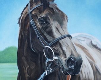 Horse Racing Original Oil Painting on stretchered canvas by International artist Allen Richings