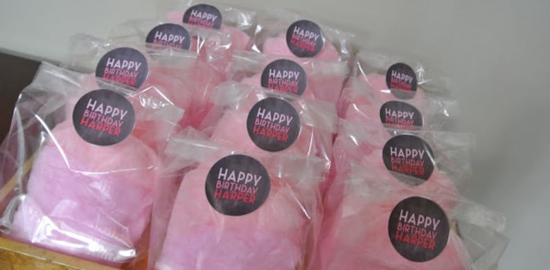 Cotton Candy Party Favor with Custom Label image 5