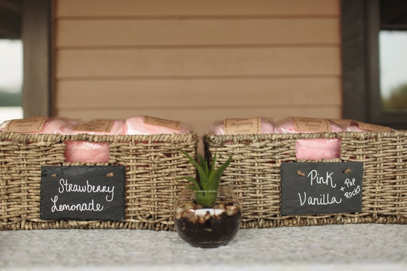 40 Small Cotton Candy Party Favors with Custom Labels image 3