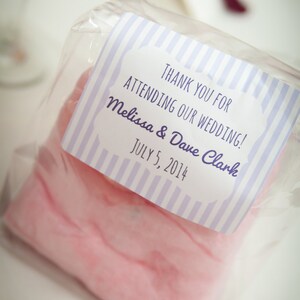 Cotton Candy Party Favor with Custom Label image 4