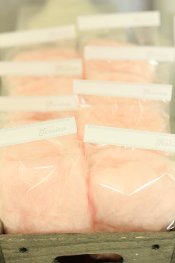 35 Cotton Candy Party Favors with Custom Labels Il_570xn