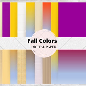 40 fall colors digital papers