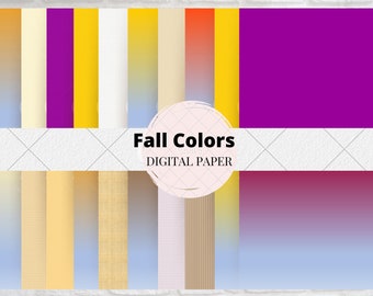 40 fall colors digital papers