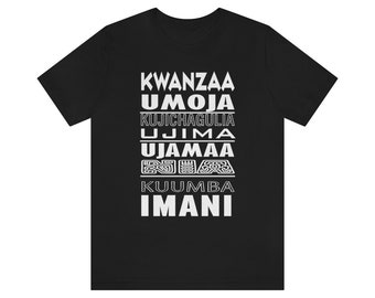 Kwanzaa Principles Nguzo Saba Holiday Shirt For Family Matching