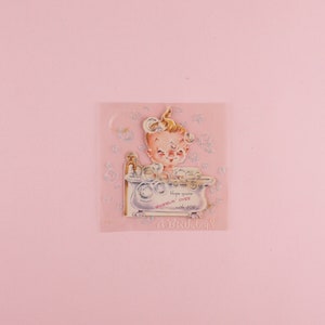 Vintage MICRO Best Wishes Card (como esta es una tarjeta realmente TINY)
