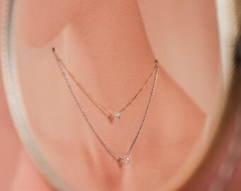 Collar de burbujas de cristal conmemorativo – Recuerdo de la pérdida de un embarazo