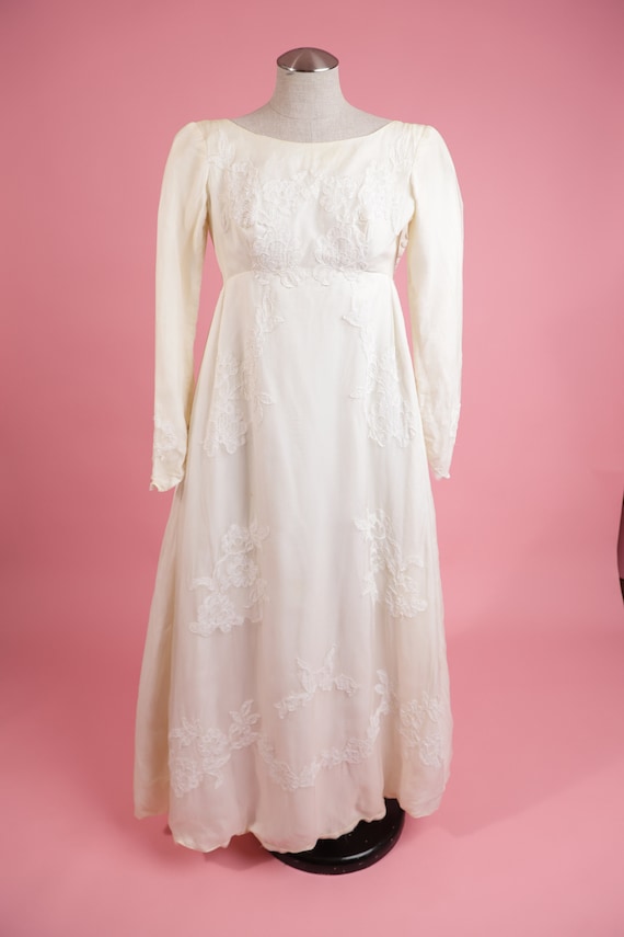 Vintage Wedding Dress / 1950's Wedding Dress / Vin