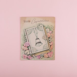 Vintage Congratulations Wedding Card