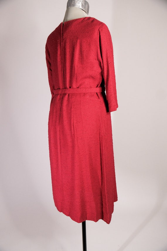 Vintage LARGE 1950's / 1960's Red Cherry Evening … - image 8