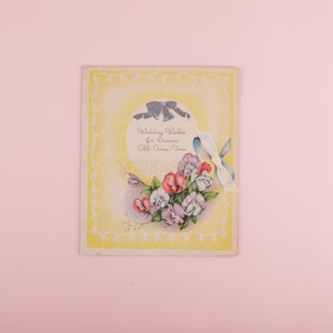 Vintage Congratulations Wedding Card
