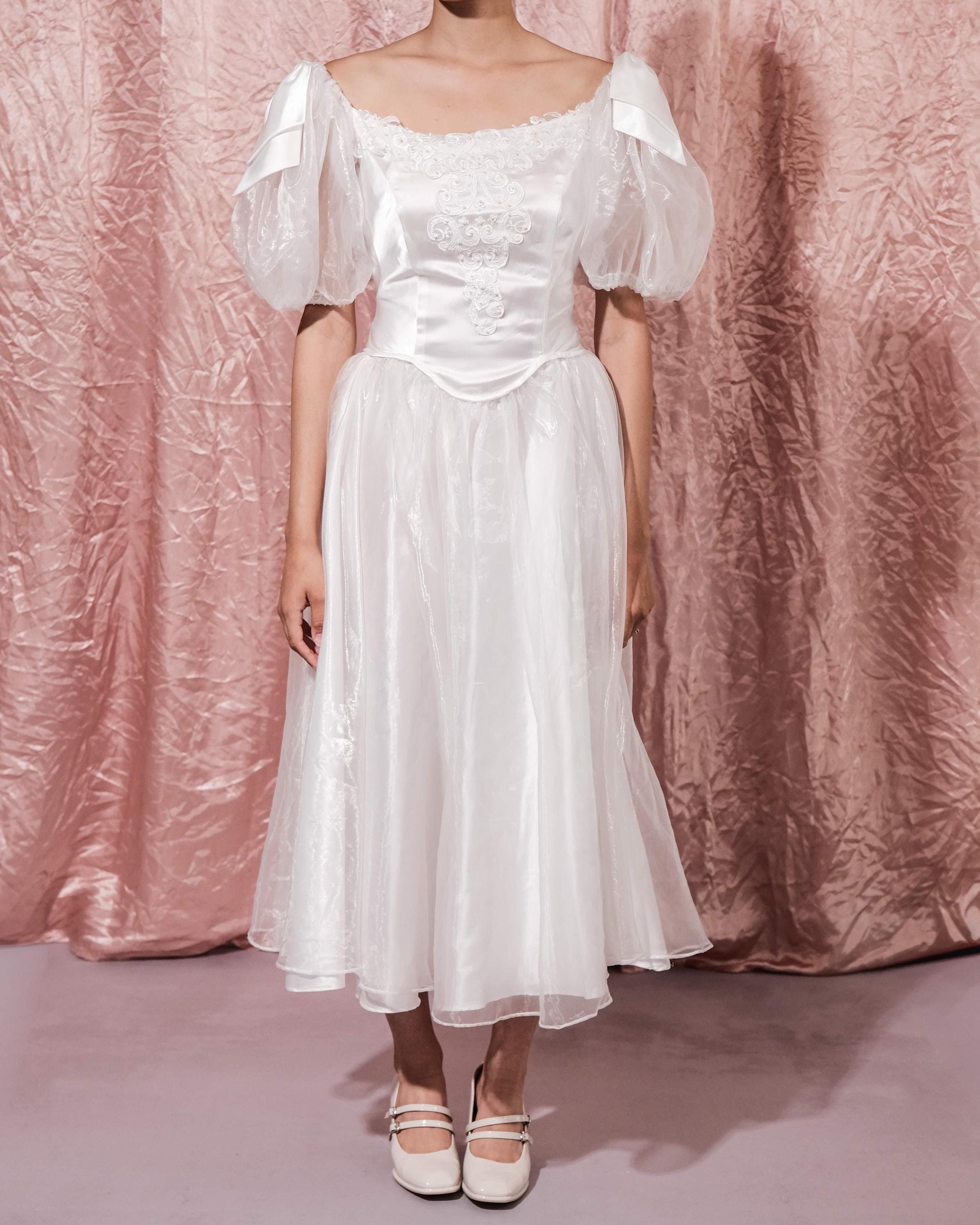 Vintage White Wedding Dress
