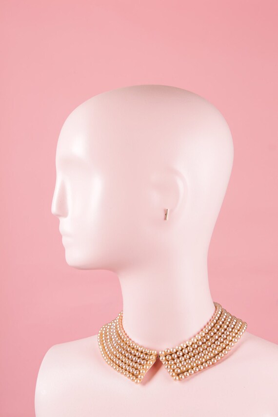 Vintage Heavy Beaded Collar / 50's Collar / 1940's