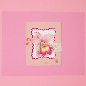 Carte Saint-Valentin vintage / Valentine en Satin vintage