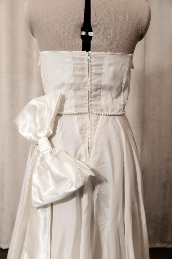 Vintage Ball Gown Strapless Sequin Long Wedding Dresses main image 0