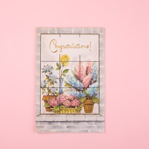 Unused Vintage Congratulations Card / Vintage Unused Card