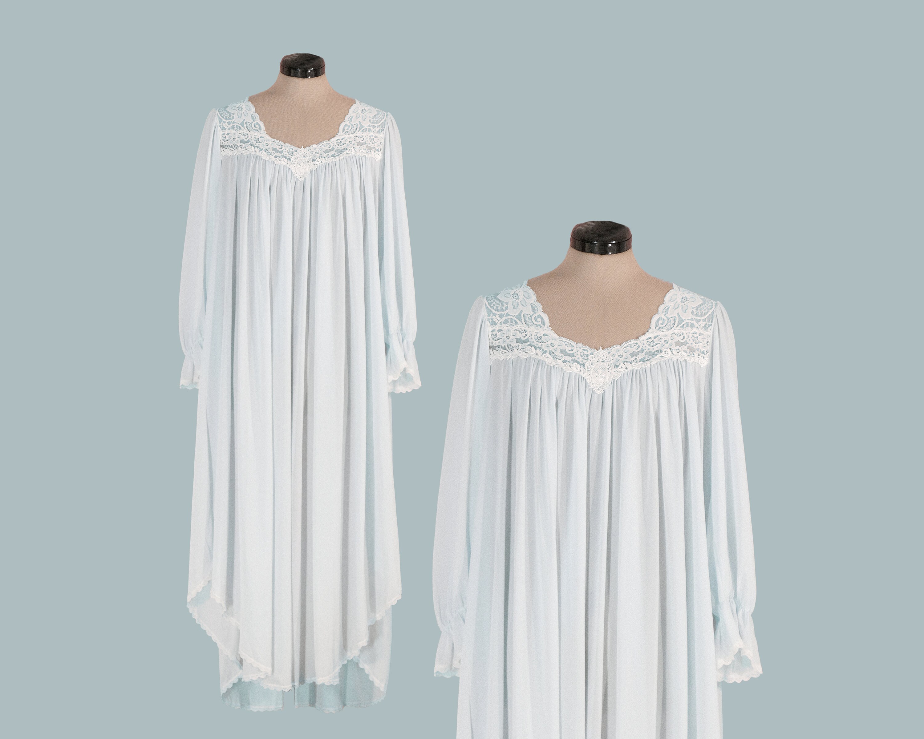 Miss elaine long sleeve nightgown hotsell