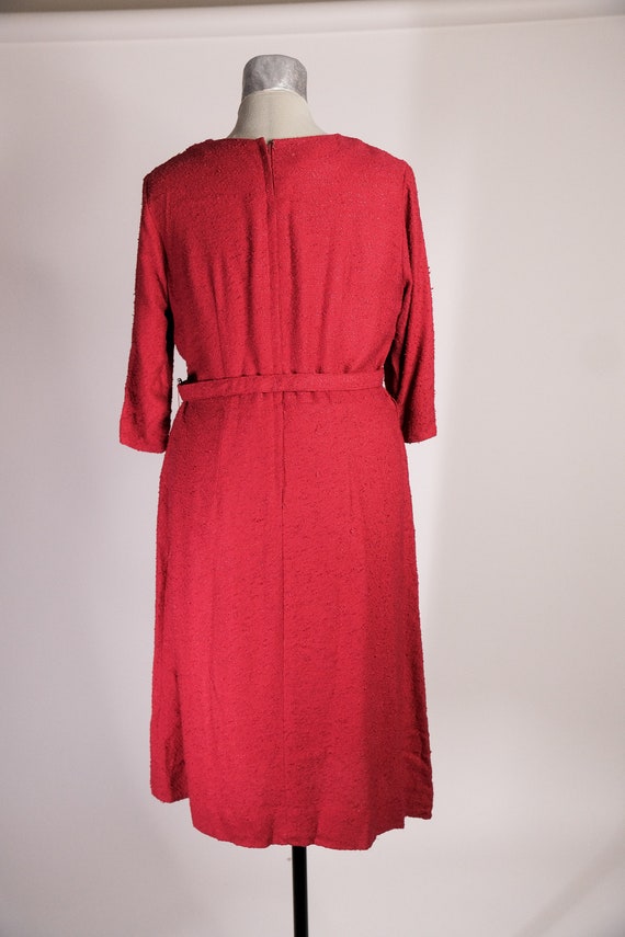 Vintage LARGE 1950's / 1960's Red Cherry Evening … - image 9