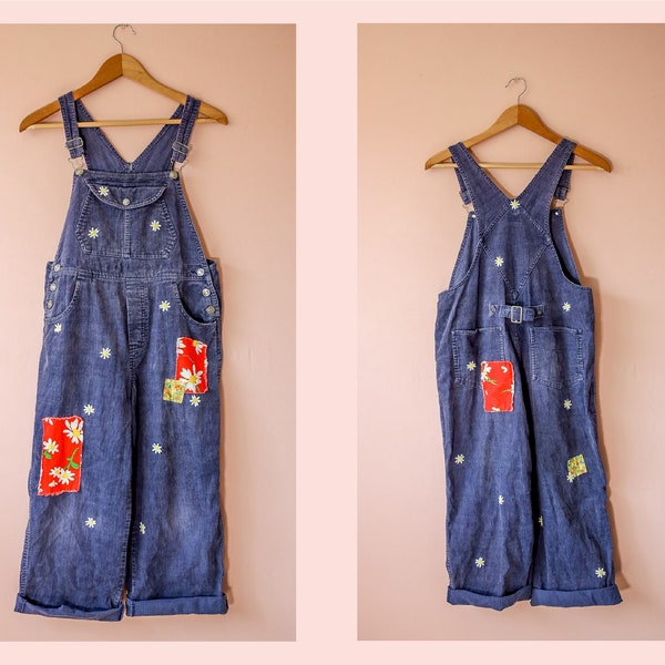 Patchwork Overalls Etsy