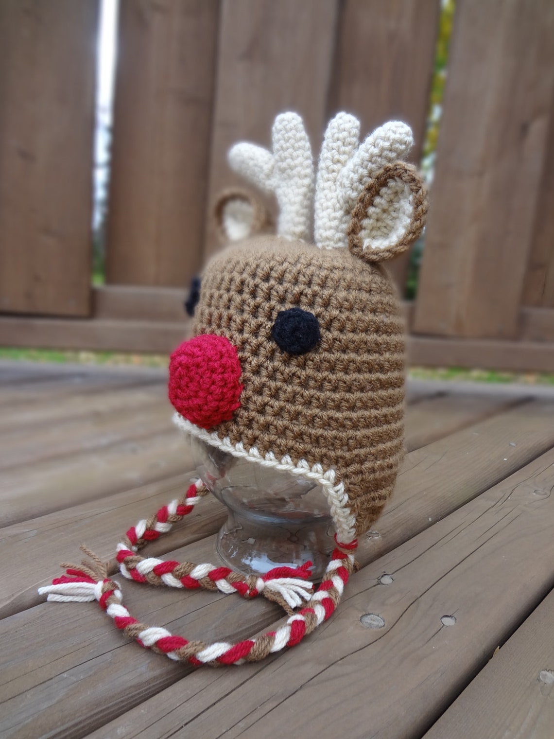 Reindeer Crochet Hat PATTERN PDF 7 Sizes Instant Download Etsy