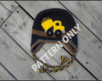 Dump Truck Hat Pattern, PDF, Instant Download, 4 Sizes