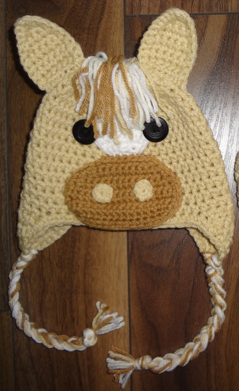 Horse Hat Crochet PATTERN PDF 6 Sizes Instant Download | Etsy
