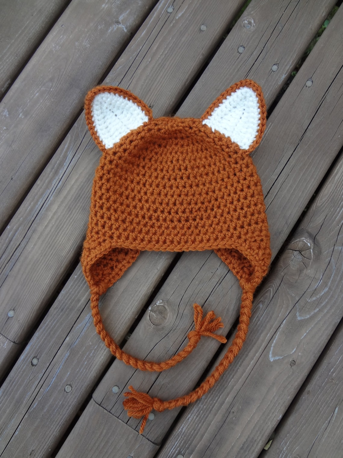 Fox Hat Crochet PATTERN Seven Sizes Instant Download Etsy