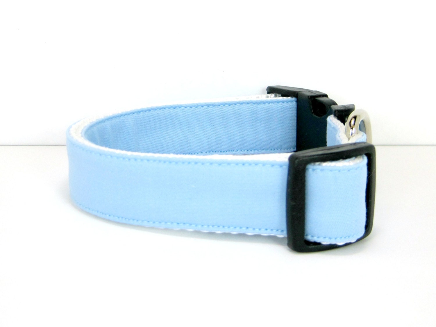Wedding Dog Collarlight Blue Dog Collar With Flower Set Etsy