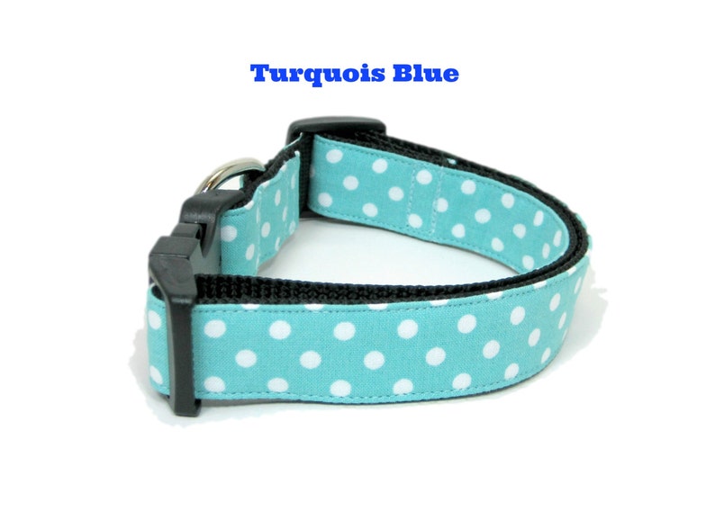 Polka Dot Dog Collar minixsmallsmallmedium large or Etsy