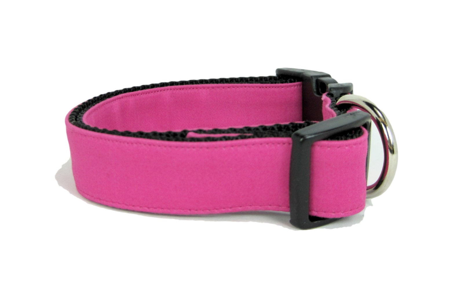 Wedding Dog Collar Fuchsia Pink Dog Collars With Bow Tie Set Etsy