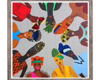 Colourful African Fashion Print - Wall Art