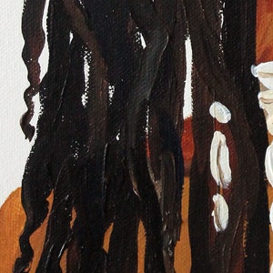 Locks Woman in Colourful head wrap Wall Art Print image 3