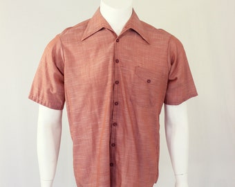 60's Van Heusen Button Up Shirt 16 Van Duel Dress - Sport Shirt