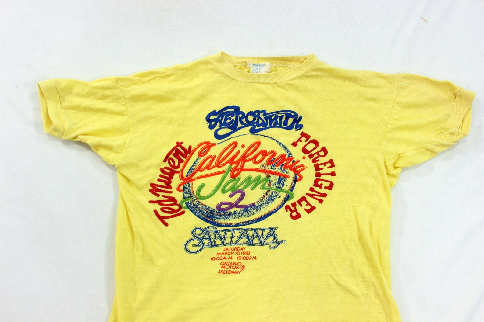 1978 California Jam 2 Festival T-shirt Aerosmith Santana Ted | Etsy